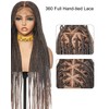 uBraids 36" Single-layer Full Lace Box Knotless Box Braided Wig