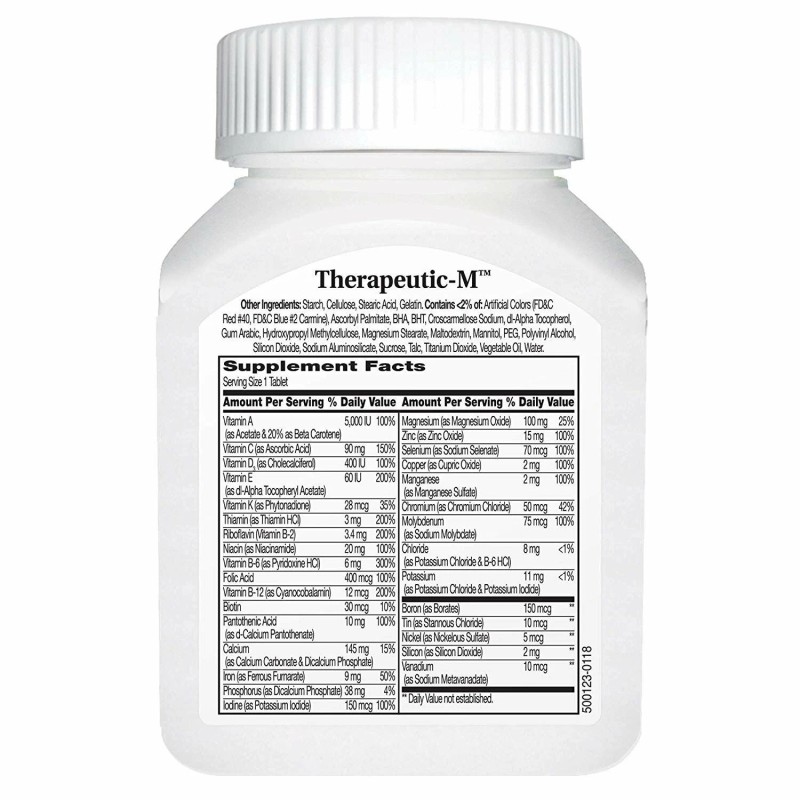 21st Century Therapeutic-M Multivitamin Supplement Gluten-Free Tablets 130 Count
