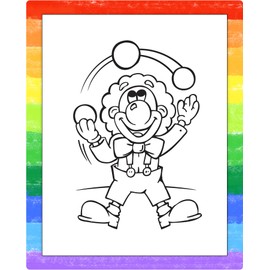 ZOCO - Circus Fun - Mini Activity Pads (50 Bulk Pack Without Crayons) - Party Favors, Goodie Bag Stuffers, Coloring, Games, Mazes, Word Search, Puzzles, Activities for Kids