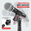 Pyle Universal Microphone Stand - Handheld Mic Compatible, Heavy Compact