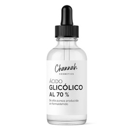 Ácido Glicólico al 70% Puro| para Formulación Cosmética sin Formaldehído | Ideal para Peelings, Sérums y Exfoliantes | Materia Prima Profesional CHANNAH COSMETICS| (30ML)