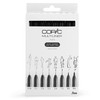 Copic Multiliner, Black, Set Of 8, Black, For Art &