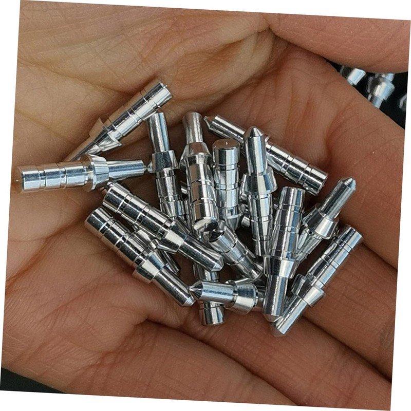 Sosoport 40pcs Nock Accessories Aluminum Tails Shafts 4.2mm Inner Diameter