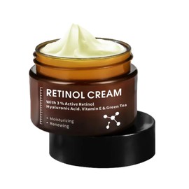 CKTUING Crema de Retinol con 3% de Retinol Activo, Ácido Hialurónico, Vitamina E y Té Verde, Hidratante y Renovadora, Anti Arrugas