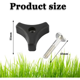 4 Pcs Universal Lawnmowers Handle Wing Nut And Bolt, Lawn Mower Handle PartsUniversal Lawnmowers Handle Wing Nut And Bolt, Accessories for Lawn Mower Power Equipment and Garden Tools.