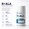 Ácido alfa lipoico R ala 400 mg 60 cápsulas.