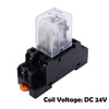 mxuteuk 2pcs JQX-13FL DC 24V Coil 8 Pin 10A DPDT
