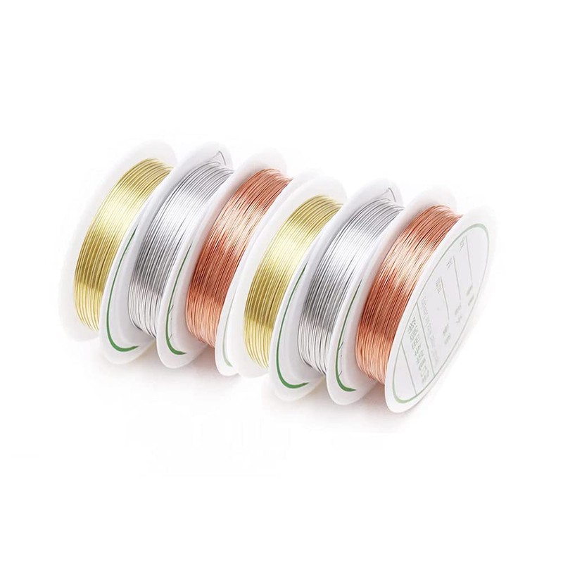 tooloflife Tarnish Resistant Bare Copper Wire Roll for Crafts Beading