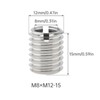 Smgda 10Pcs Threaded Insert Nut, M8 to M12 Length 15MM