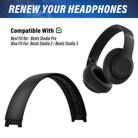 Studio Pro Headband, Replacement Arch Band Compatible with Beats Studio Pro (Model A2924) and Studio 3 Wireless (Model A1914) Headphones(Same as OEM) (Black)