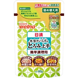 Nisshin Flour Milling Wellna Easy-to-Use Thickening Agent Refill Pack, Potato Starch 80g x 10 pieces