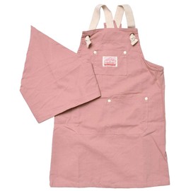 Ocean&Ground 1918003 Apron Set, Kids, Juniors, 39.4 - 63.0 inches (100 - 160 cm), 6 Colors, Triangular scarf included, safety pink,