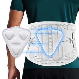 SKXZK Adjustable Back Support Belt with Support Struts - Breathable Back Brace for Men and Women for Back Pain