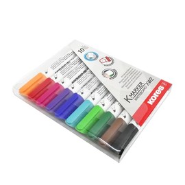Marcadores para Pizarron Blanco Kores Estuche con 10 pzas