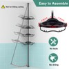 COCONUT Shower Caddy Tension Pole, 54-114 Inch Rustproof Corner Shower