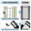 VOIIY 2 Pack Curtain Rods for Windows 48 to 84