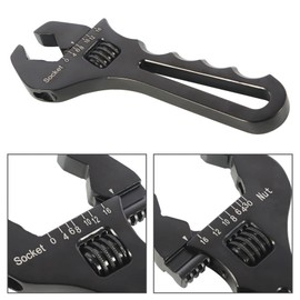 Silscvtt Black 3AN-16AN Adjustable Wrench Aluminum Tool Replacement for An Hose Fitting Adapter End