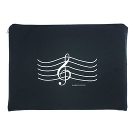 Gift House Music Portfolio Bag with G-Clef (Black)