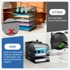 Natwind 3-Tier Desk Organizer,Desk Accessories, Stackable Paper Tray, Metal Mesh