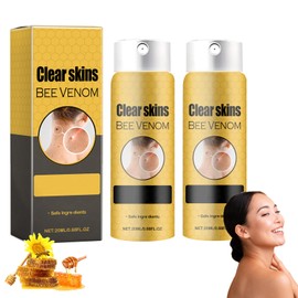 Qianghong 2PCS Bee Venom Spray, Moisturizing and Smoothing Skin Spray Suitable for All Skin Types of Women and Men