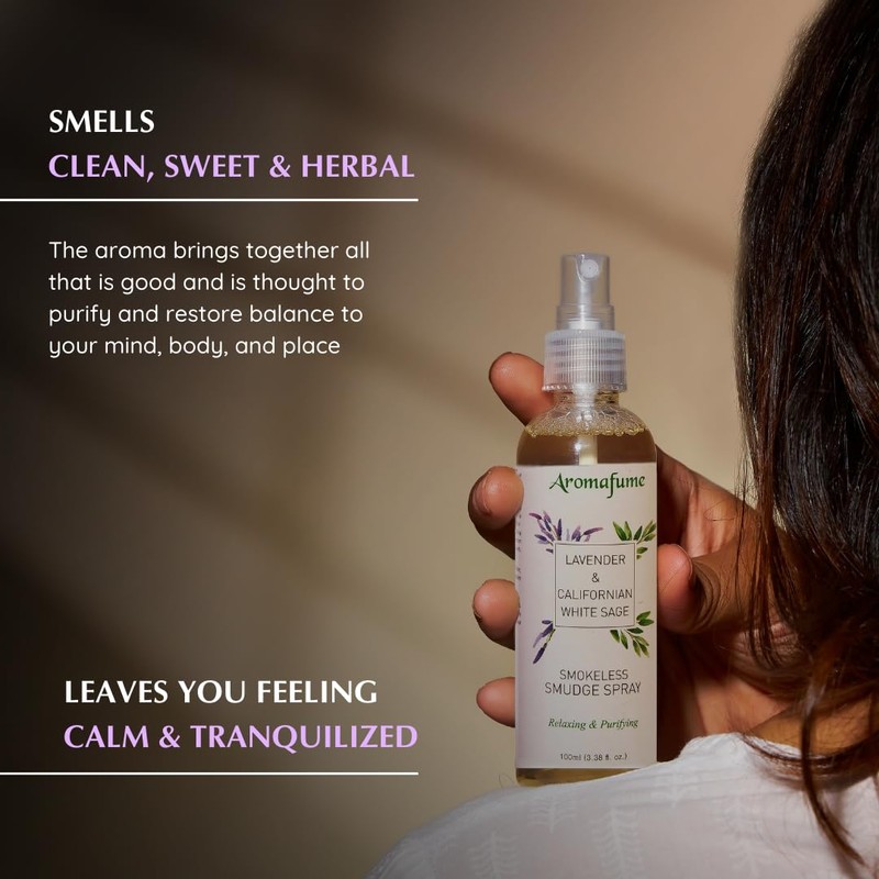White Sage & Lavender Smudge Spray by Aromafume | 100ml/3.3