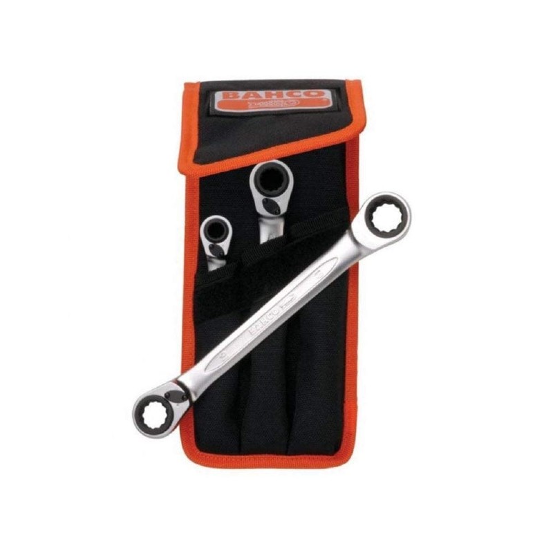 Bahco S4RM / 3T chrome vanadium steel socket wrench set,