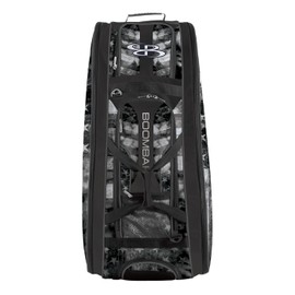Boombah Beast Rolling Bat Bag 2.0-40" x 14" x 13" - USA Old Glory Black Ops Black/Charcoal/White - Holds 8 Bats, Glove and Shoe Compartments