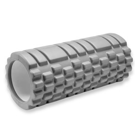 Foam Roller for Deep Tissue Muscle Massage | Fitness Gym Physio | Massage Roller for Legs, Back and Arms | Trigger Point Muscles Therapy | Lightweight | 33x14cm (Grey)