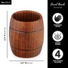 Final Touch Wood Barrel Shots, Set of 4 (GG1003)
