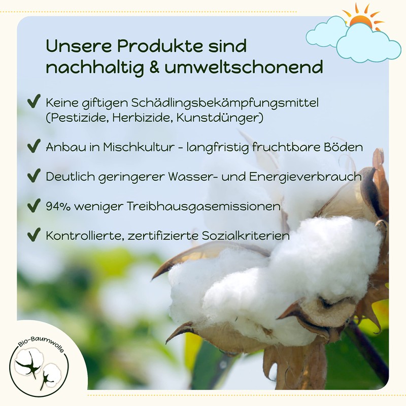 Sonnenstrick Baby Blanket Summer 80 x 80 cm 100% Organic