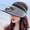 Sun Visor Hats with Fan Large Area Sun Protection Visors