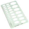 GetCoupon Oval Style Plastic Geometric Drawings Templates Rulers Measuring Ruler