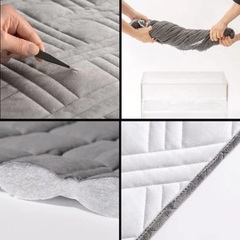 Headboards Slipcover Velvet Headboard Cover Queen King Size Twin Pink Full Black Bed Head Cover Soft Backrest Cover 360° Silver Grey Bed Headboard Protector Dustproof Covers