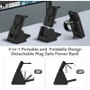 Smtcsl 3-in-1 Charging Station + 5000mAh Mag-safe Battery Pack for