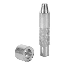 Eyelet Hole Punch 4/12/14/17/20 mm Eyelet Hole Punch Tool Kit Grommet Setter Hollow Hole Punch for Leather Craft Clothing Fabric Curtain Eyelet Hand Setter (1400# 17 mm)