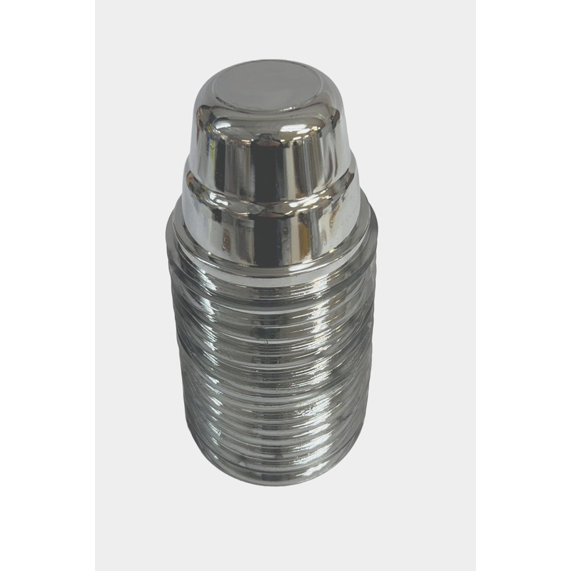 Pooja Bazar Disposable Plastic Bowls, Katori - Silver (100 Pack)