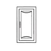 Larsens CB-0621 Clear Bubble Cover for C-2409 Fire Extinguisher Cabinets