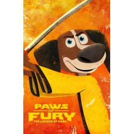 Rich Hill Productions BB2813 Paws of Fury The Legend of Hank Film 2022 Lead Poster 11x17