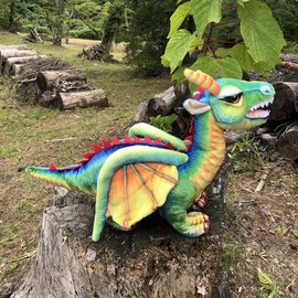 TigerTaleToys Dragon Plush Dragon, Real, 23.6 inches (60 cm), Pet, Large, Cool, Vibrant