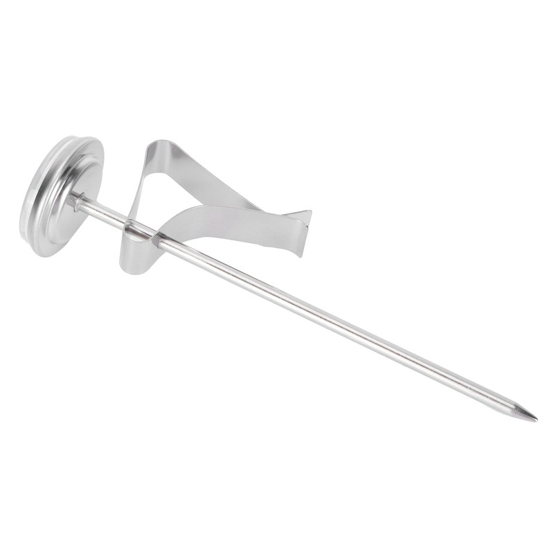 Coffee Thermometer Milk Frothing Dial Pointer Temperature Meter with Hook