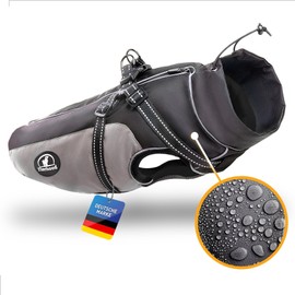 Tierhood Waterproof Dog Raincoat (Includes Harness and Reflectors) Dog Rain Jacket, Waterproof