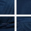 Pack 2 Navy Blue Velvet Cushion Covers 45 x 45