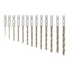 TA-VIGOR 13Pcs 1.5mm-6.5mm Hex Shank Twist Drill Bit Set, 1/4