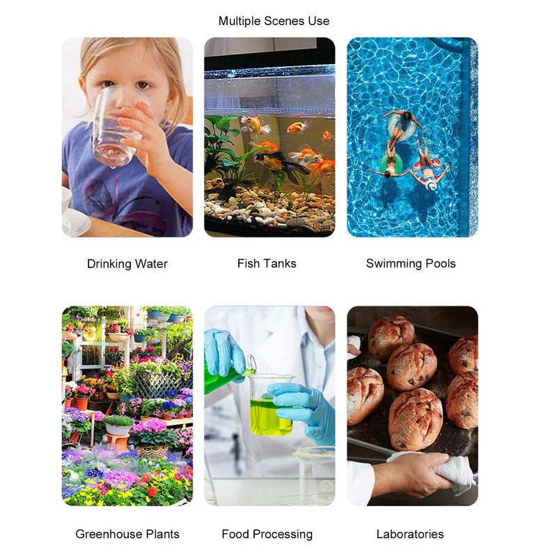 PH Salinity Temperature Tester High Accuracy IP65 Waterproof Portable Digital