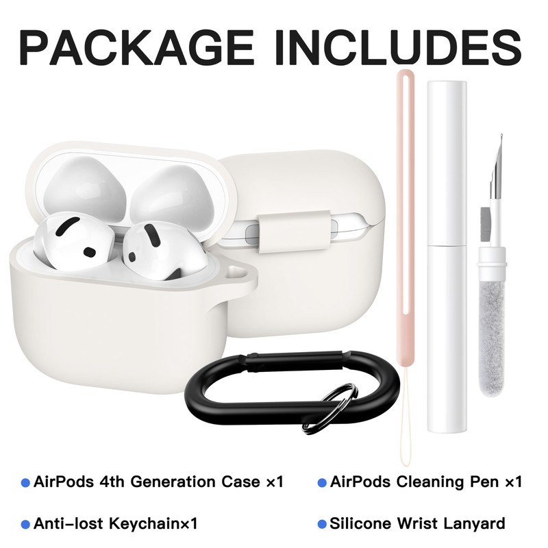 Brujula Case for AirPods 4 Case Silicone Protective Cover [Active