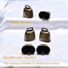 sysoon 6 Small Brass Bells Cow Horse Sheep Grazing Copper