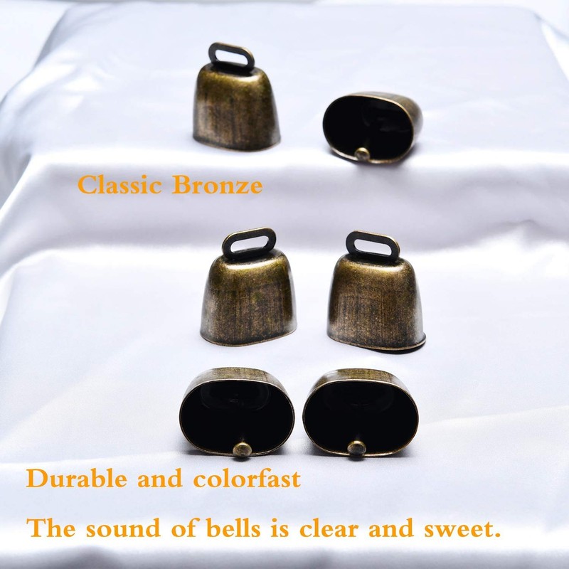sysoon 6 Small Brass Bells Cow Horse Sheep Grazing Copper