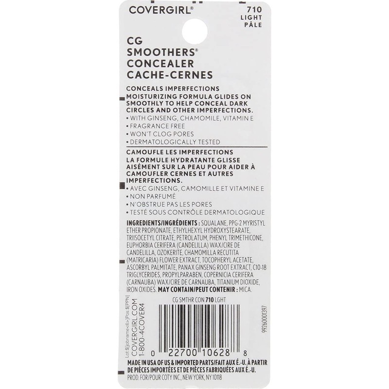 CoverGirl CG Smoothers Concealer - Light (710) - 2 pk