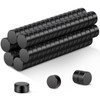 Wukong Black Small Magnets, 5x3mm | 100 Pack Round Strong