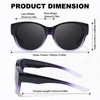 Myiaur Polarized Fit Over Glasses Sunglasses for Women, Trendy Wear